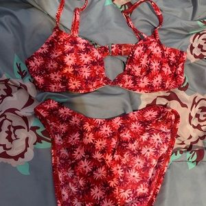 Women’s vintage two piece bathing suit